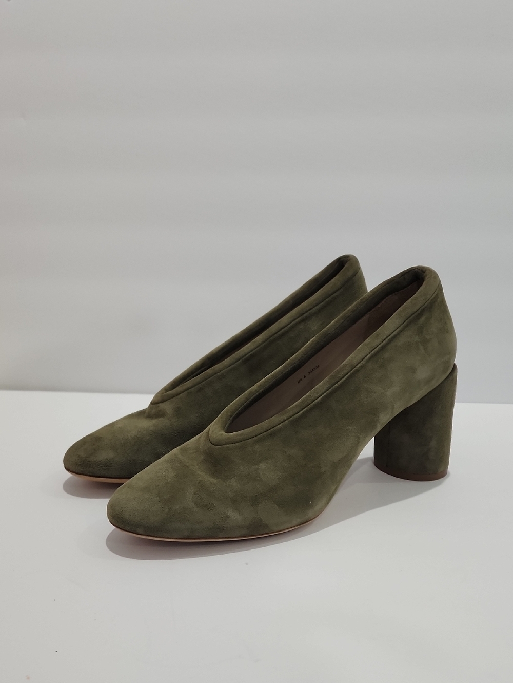 COS Padded Trim Suede Heels
